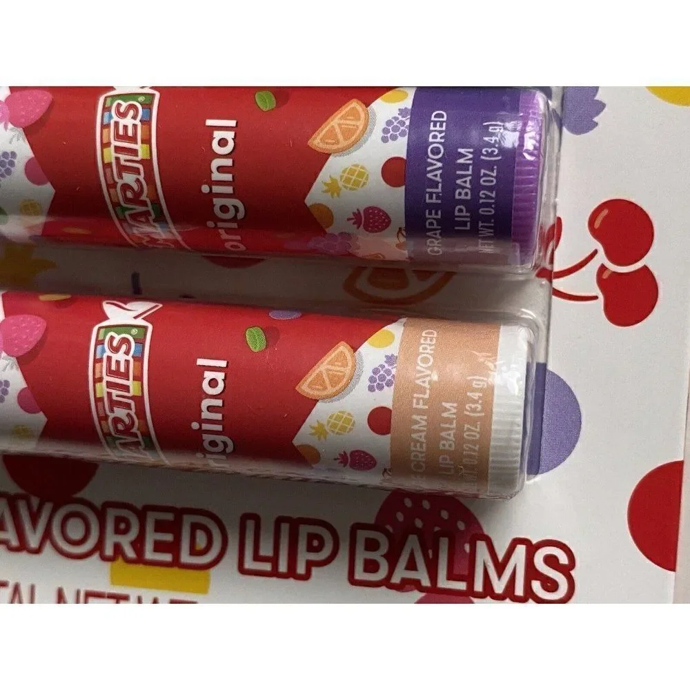 8 Pack TASTE BEAUTY  SMARTIES FLAVORED Lip‎ Balms Assorted Fruit Flavors NEW